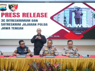 Polda Jateng Bongkar 61 Kasus Kejahatan jalanan dalam Sebulan, 105 Tersangka Diamankan dan Puluhan Kendaraan Curian Disita