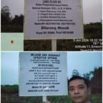 Pemasangan Papan Informasi Kepemilikan Tanah di Desa Sering, Kecamatan Pelalawan