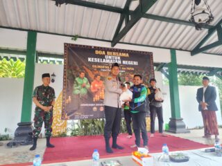 Kapolres Wonosobo Bersama 120 Driver Ojol Doa Bersama untuk Keselamatan Negeri